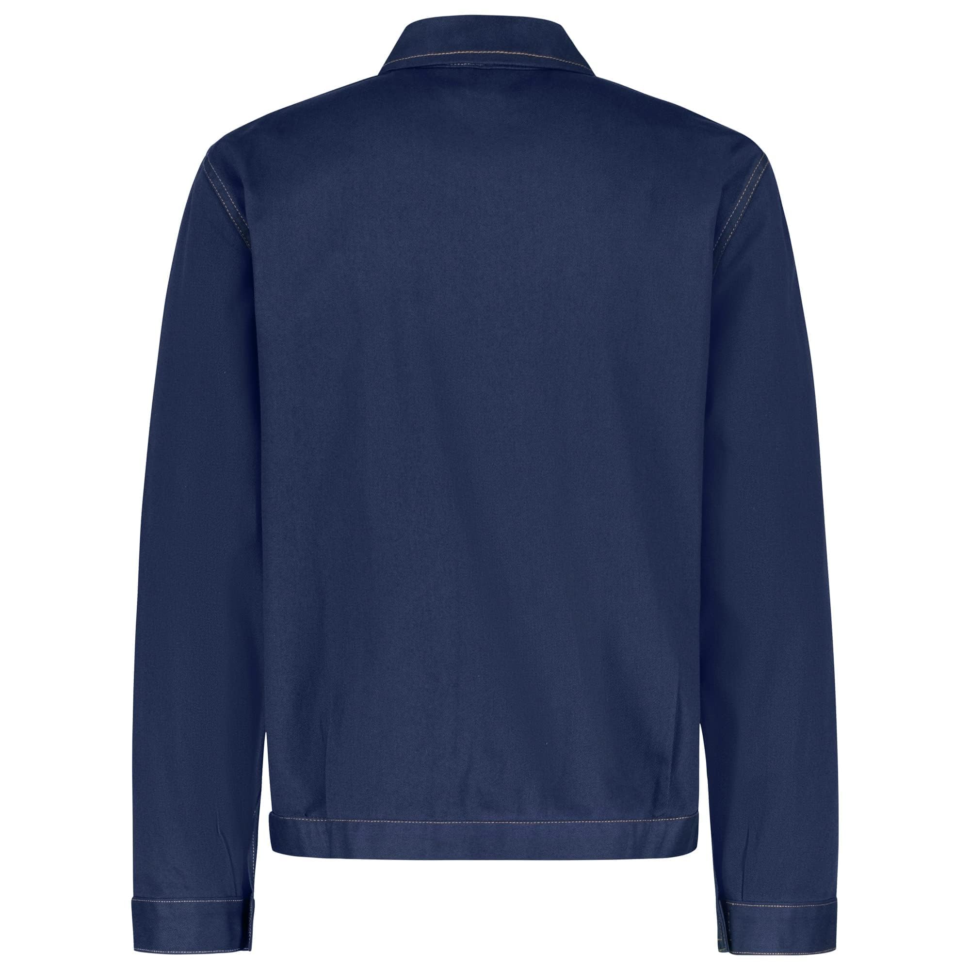 BWOLF Anax Veste Travail Homme Bleu de Travail Homme en 100% Coton – Bleu Hydraulique