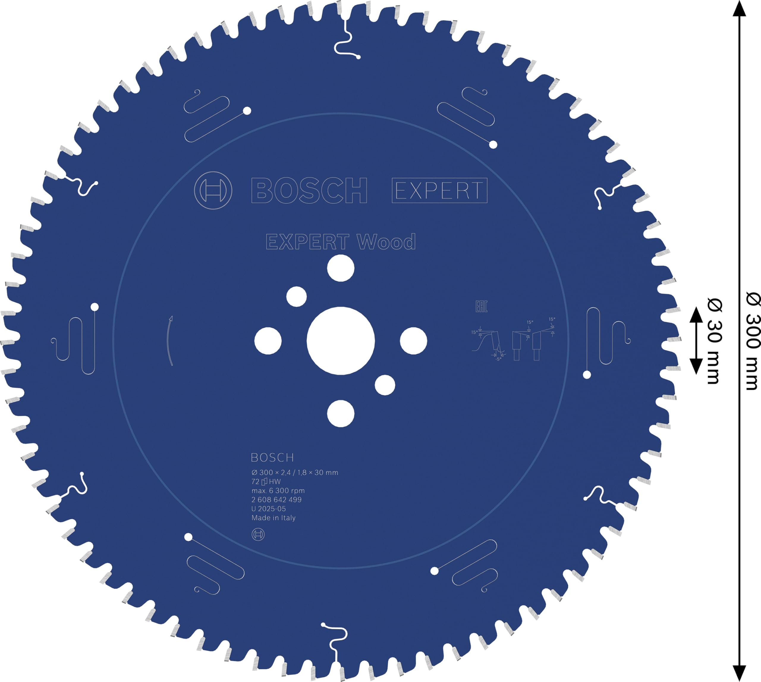 Bosch Profesional TARCZA PILARSKA EX WO B 300x30-72