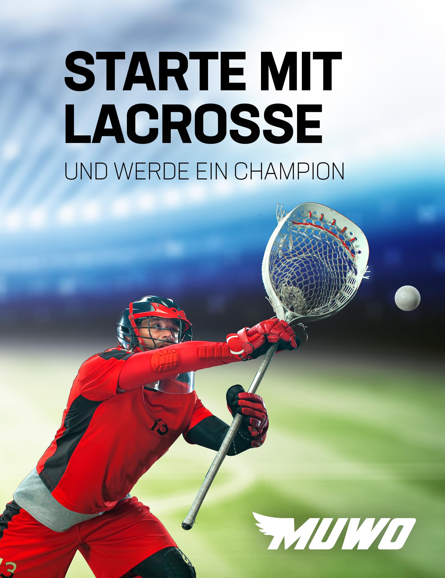 MUWO Lacrosse 32" aluminio mejora la capacidad de coordinación mano-ojo
