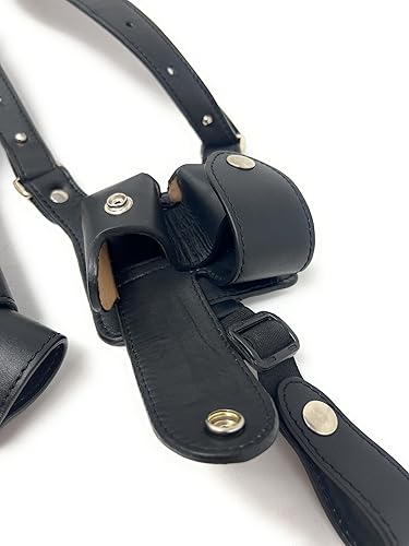 Miniatura 7 de Cardini Leather - Funda de hombro fabricada con cuero colombiano de primera calidad - para pistolas Glock 17, 22, 31, Sig Sauer P220, P226, P227 y