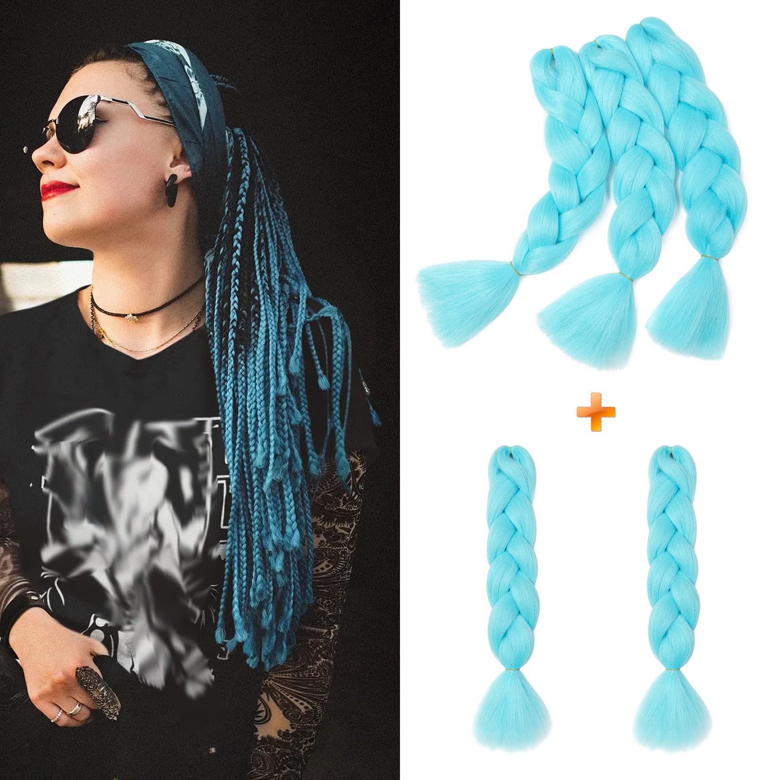 60cm Extensiones de Pelo Trenzas Africanas Castaño Oscuro Extensiones para Trenzas Africanas 1 pcs 100g Kanekalon Pelo para Trenzas Africanas Sintetico Extensiones de Trenzado Cabello Braiding — view 49