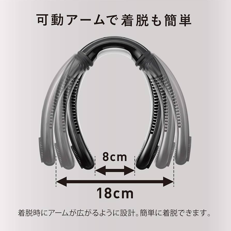 【未開封】モノルルド ウェアラブル クールホット&ファン　＜ホワイト系＞ SALE】モノルルド ウェアラブル クールホット＆ファン AX-HKL105