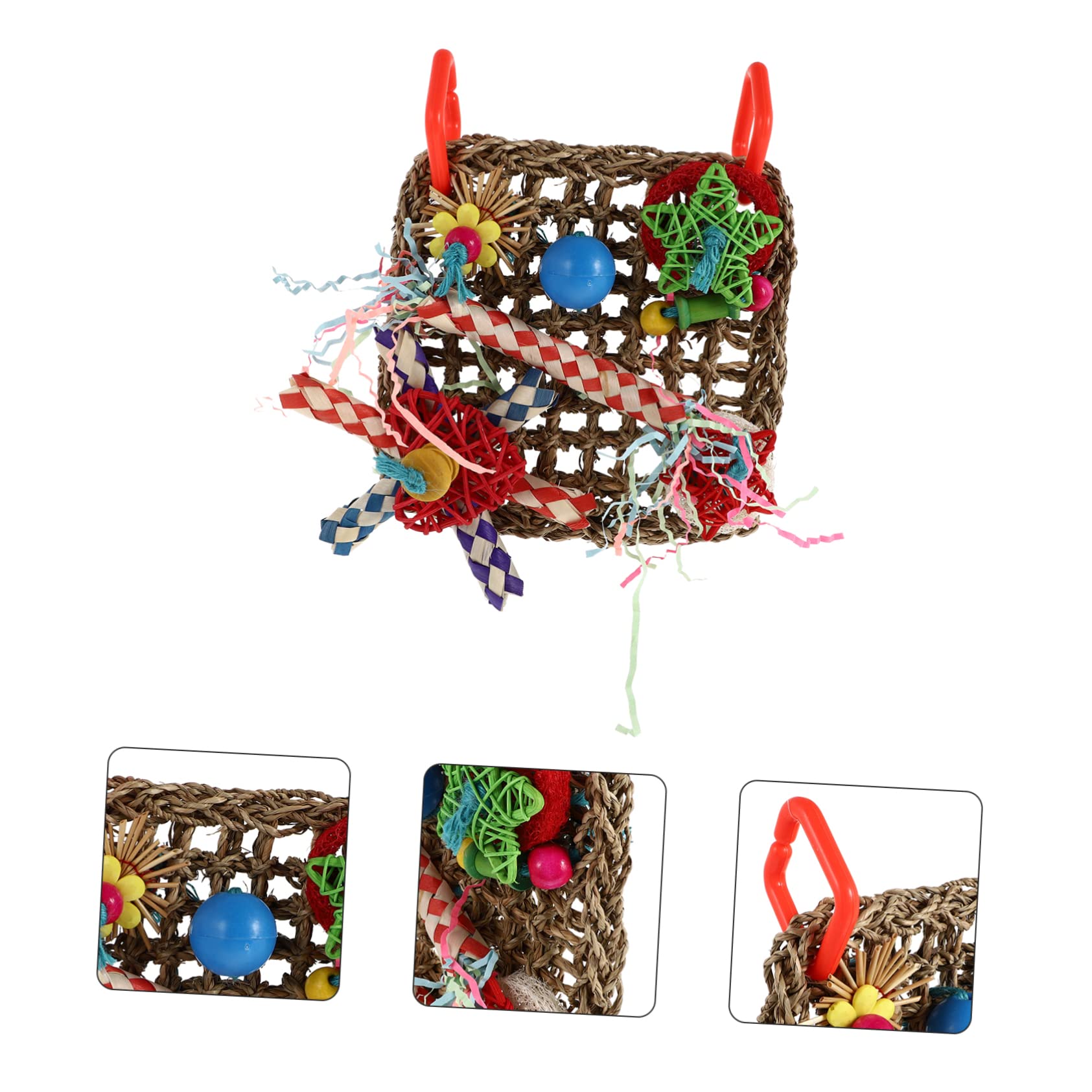 Sosoport 3stücke Parrot Shredder Toy Bissfestes Vogelspielzeug Aus Natürlichen Materialien Für Papageien Und Wellensittiche Zur Zahnpflege Und Beschäftigung Im Käfig