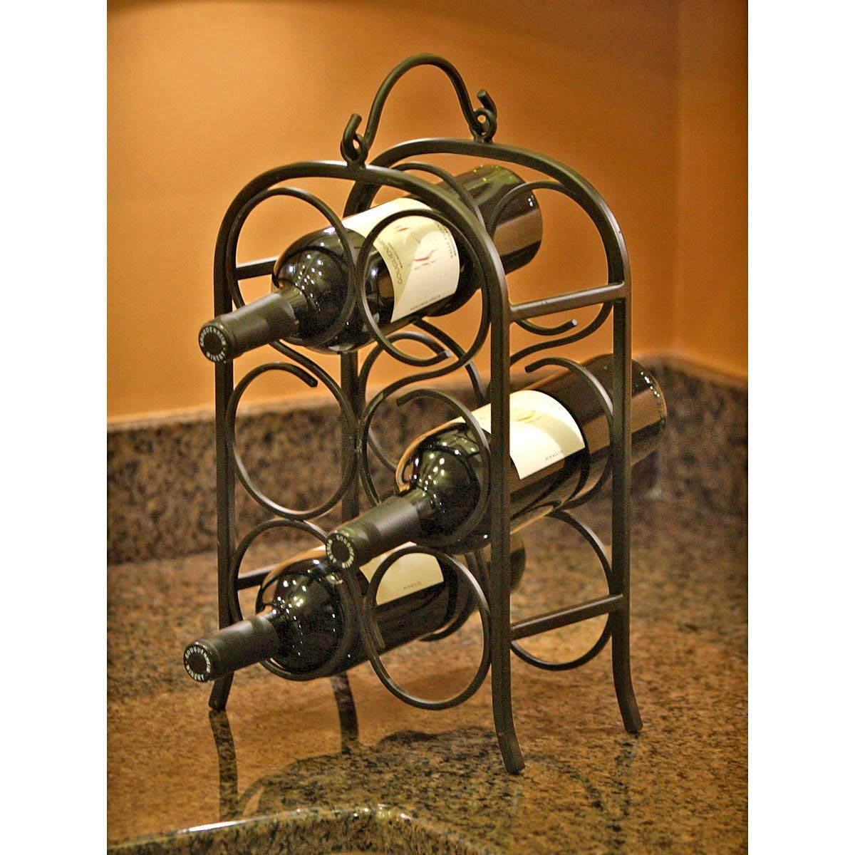 Oenophilia Wine Arch Rack - 6 Bottle Wine Holder -2 Oenophilia Wine Arch Rack - 6 Bottle Wine Holder -2