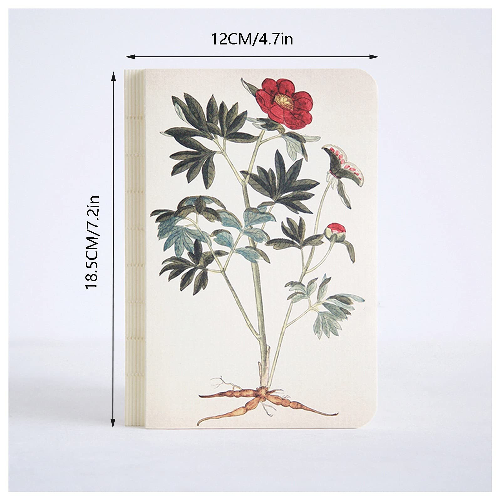 Taccuino con copertina rigida, materiale di superficie morbida, carta super spessa, adatto per libri domestici, taccuino con copertina rigida dipinta a mano. (stile B)