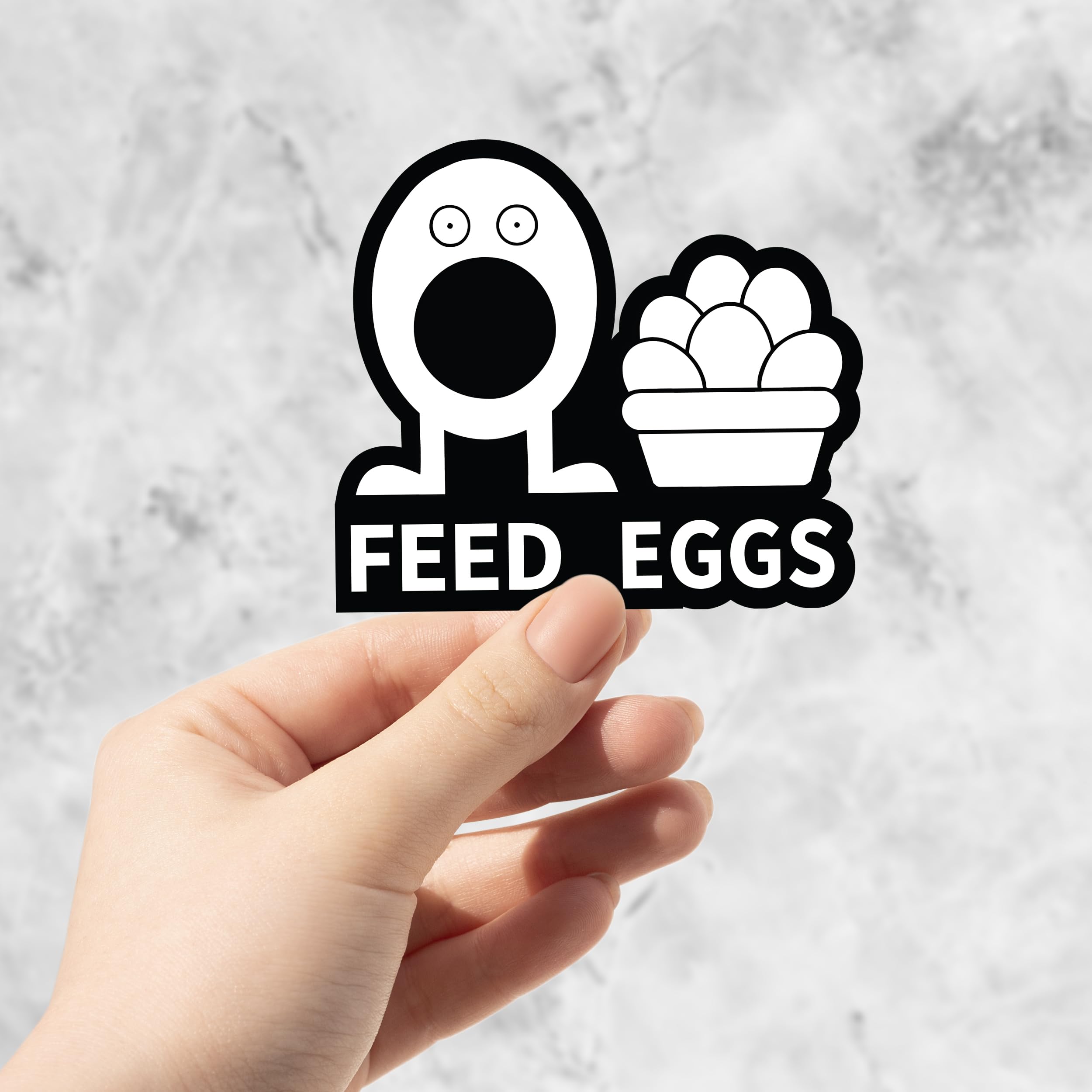 HandmadeITYSL Feed Eggs Vinyl Sticker, Waterproof Vinyl Sticker, ITYSL Sticker Tim Robinson