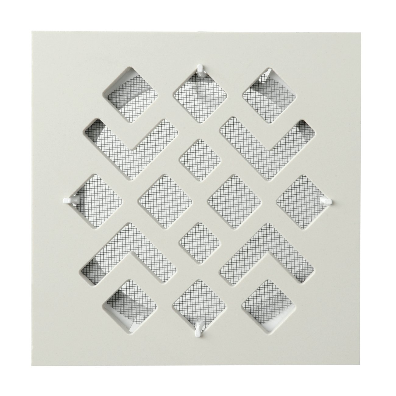 La Ventilazione CERGMSBIX Griglia di Ventilazione in Ceramica Gres, Bianco, 200x200 mm