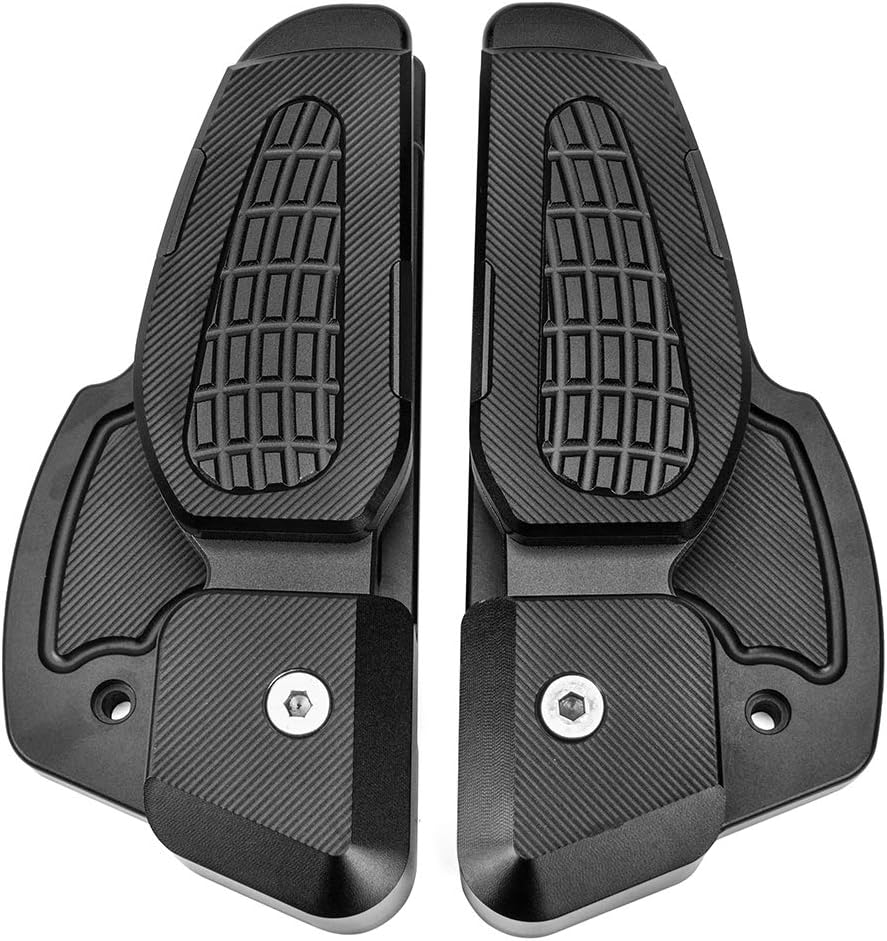 Motorcycle Rear Passenger Extension Foot Pad Footpegs Foldable Pedals Rests Footrest for Vespa Primavera 125 150 Sprint 125 150 2017 2018 2019 2020 2021 2022 (Black)
