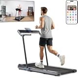 JLL Pegasus Connected Folding Treadmill for Home Gym & Office – 20-Inch Wide Running Belt&comma; Bluetooth-Enabled Walking & Running Machine&comma; Powerful Motor&comma; Space-Saving Foldable