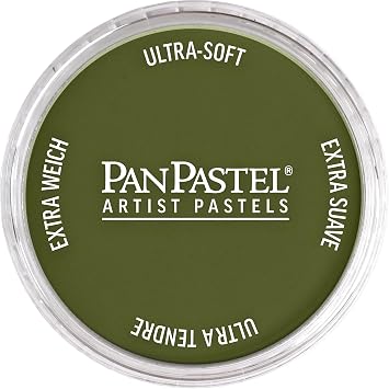 PanPastel Artist Pastels by GOLDEN, Hansa Yellow Extra Dark, 2.44 / 62mm Pan Diameter, Professional Artist Pastels, Unique Pan Format cake-like