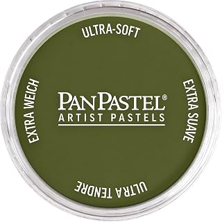 Artist Pastels by GOLDEN, Hansa Yellow Extra Dark, 2.44” / 62mm Pan Diameter, Professional Artist Pastels, Unique Pan Format (cake-like)
