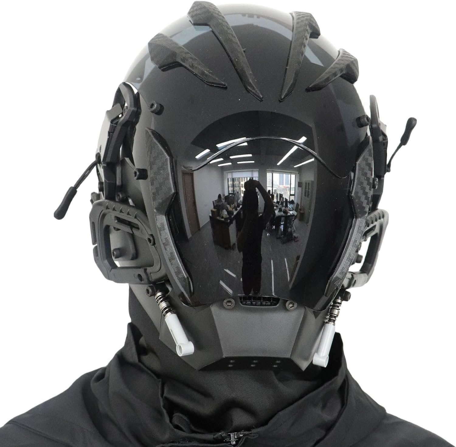 CosTribe Punk Gothic Helmet Mask Futuristic Techwear Sci Fi Halloween Cosplay Halloween Party Music Accessories