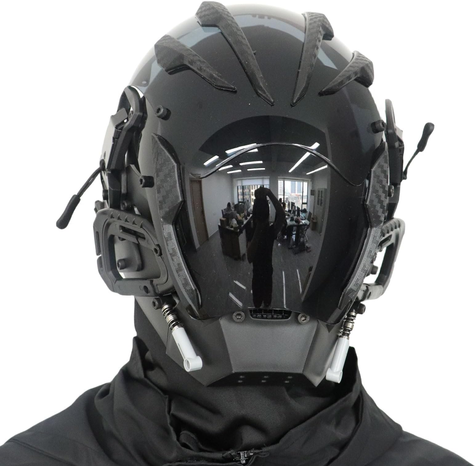 CosTribe Punk Gothic Helmet Mask Futuristic Techwear Sci Fi Halloween Cosplay Halloween Party Music Accessories