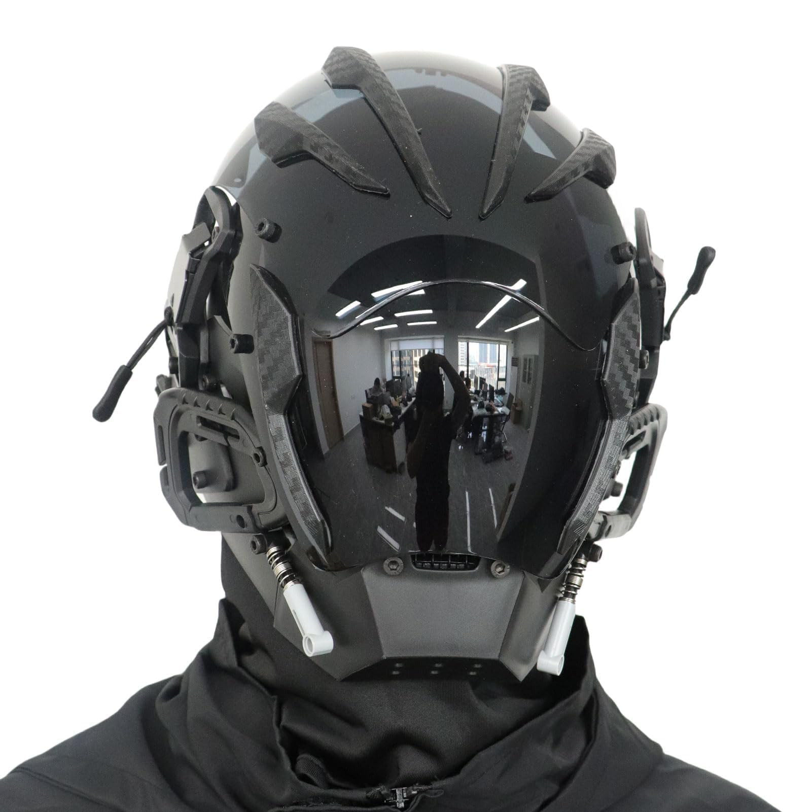 CosTribe Punk Gothic Helmet Mask Futuristic Techwear Sci Fi Halloween Cosplay Halloween Party Music Accessories