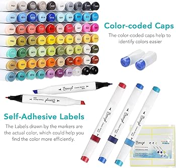 Amazon | Bianyo 72A アルコールマーカーセット 72原色