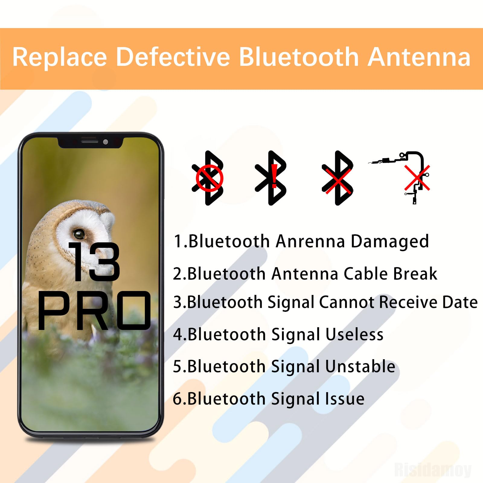 Amazon.co.jp: Risidamoy iPhone 13 ProワイヤレスBluetoothアンテナ