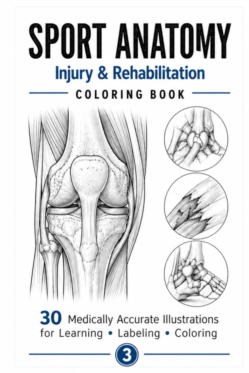 SPORT ANATOMY Injury & Rehabilitation COLORING BOOK