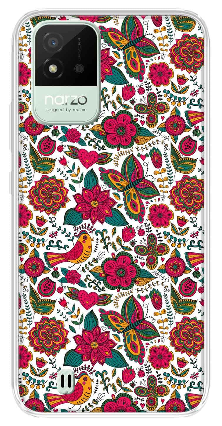 Amazon Brand - Solimo Silicone Mobile Case for Realme Narzo 50i (SOLRMN50ITPU0238_Multicolor) (B09JHZBGVP) Amazon Price History, Amazon Price Tracker