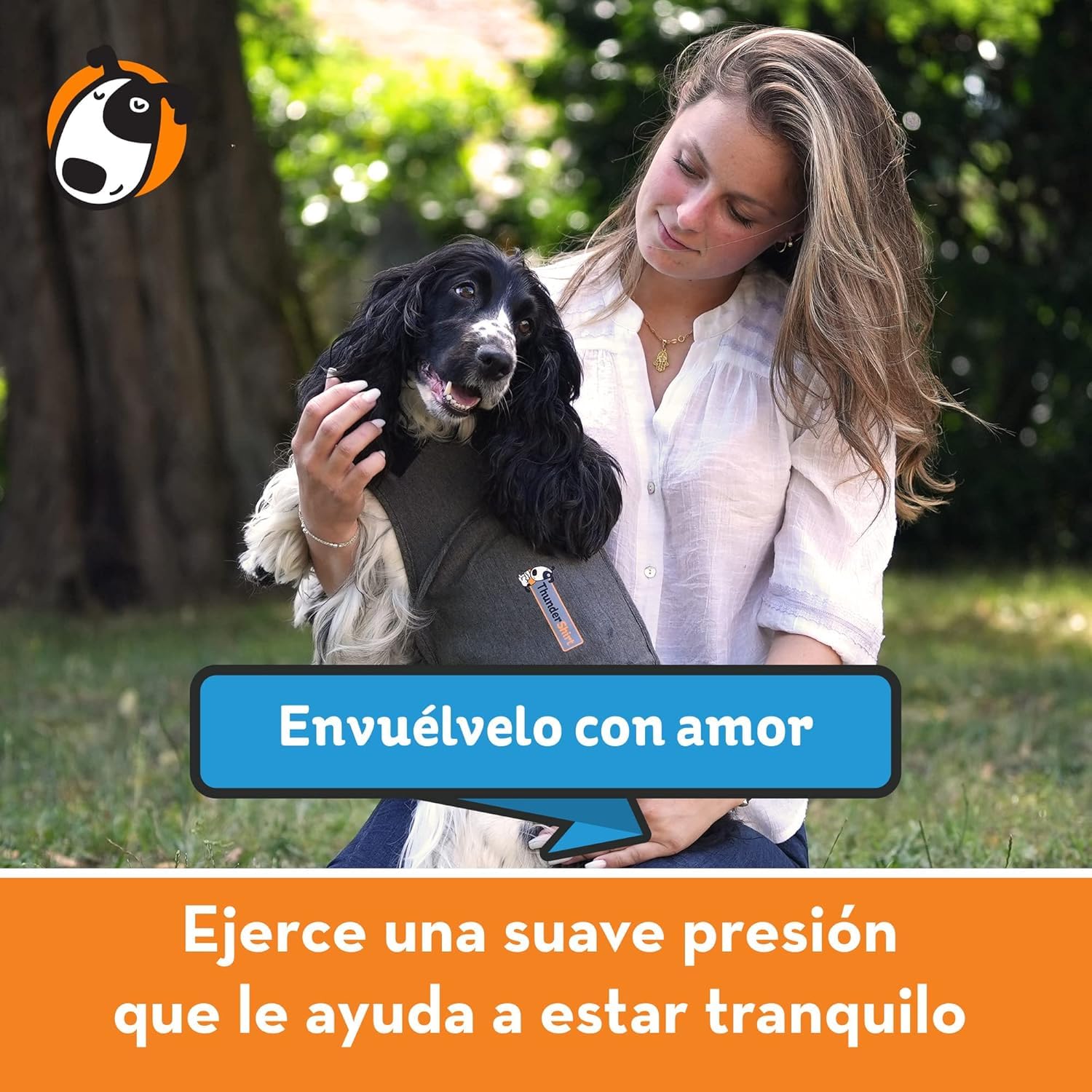 THUNDERSHIRT Pack Antiestrés para Perros S + ADAPTIL Transport Spray 60ml - Chaleco Relajante + Spray Antiestrés - Ideal para Ansiedad por Separación, Miedo a los Ruidos, Tormentas y Viajes
