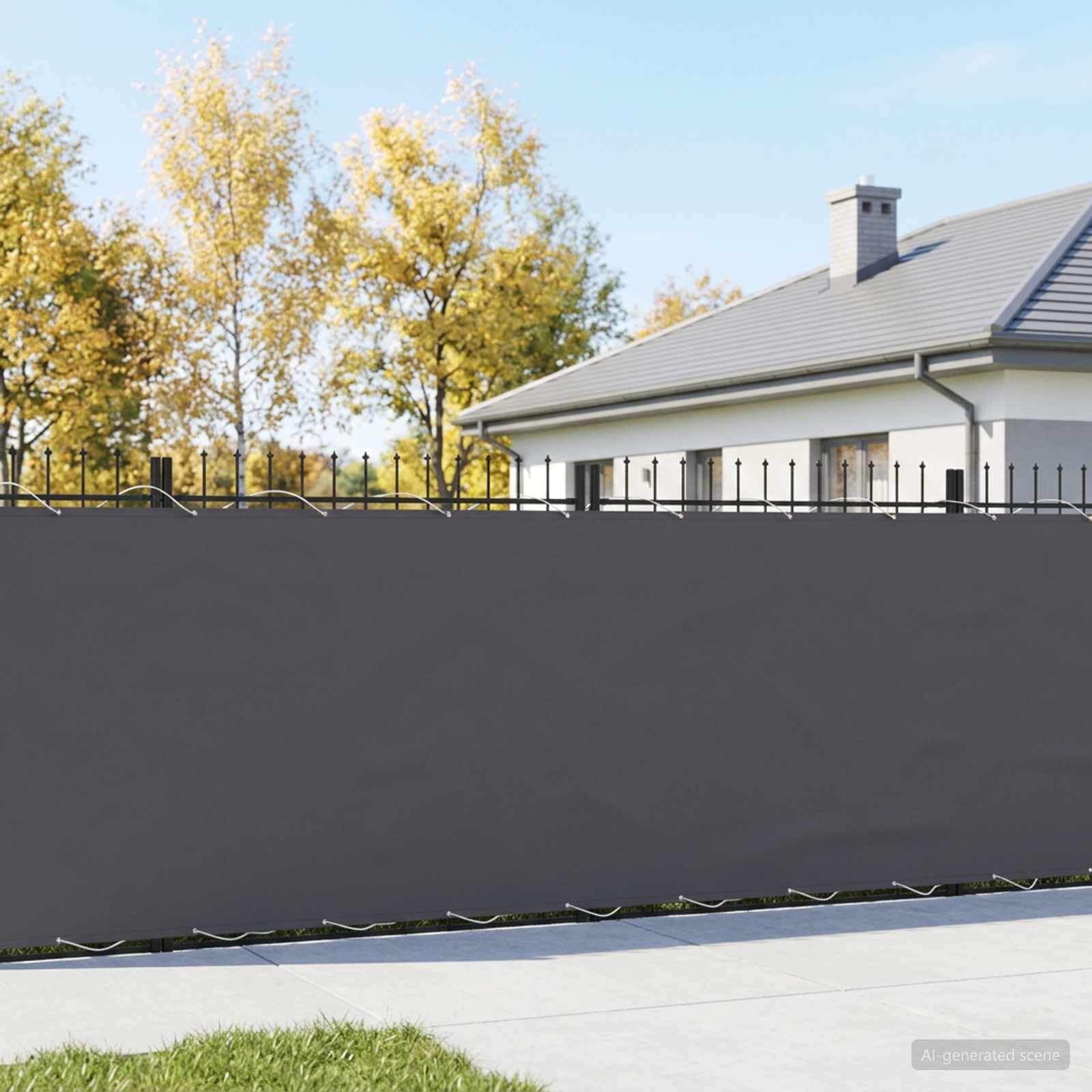 Osłona balkonowa 180 x 600 cm poliester