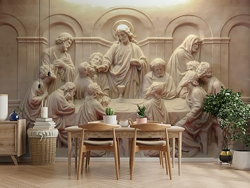 Miniatura 3 de Murwall 3D Look Sculpture Wallpaper Ancient Cement Art Wall Mural