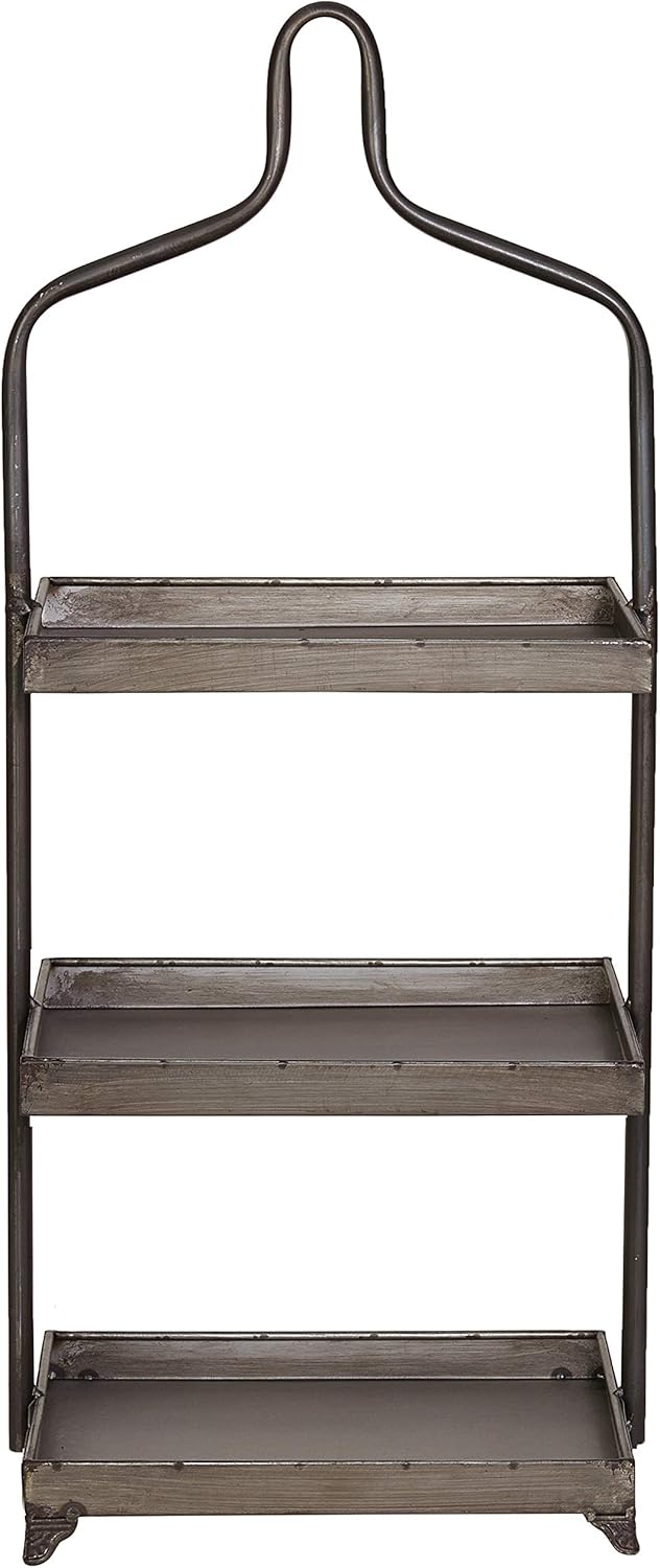 Kalalou Three Tiered Metal Cupcake Display, One Size, Gray (CLL1014)