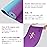 Yoga Mat Non Slip, Eco Friendly Fitness Exercise Mat with Carrying Strap,Pro Yoga Mats for Women,Workout Mats for Home, Pilates and Floor Exercises (Purple/Teal, Thickness-8mm)