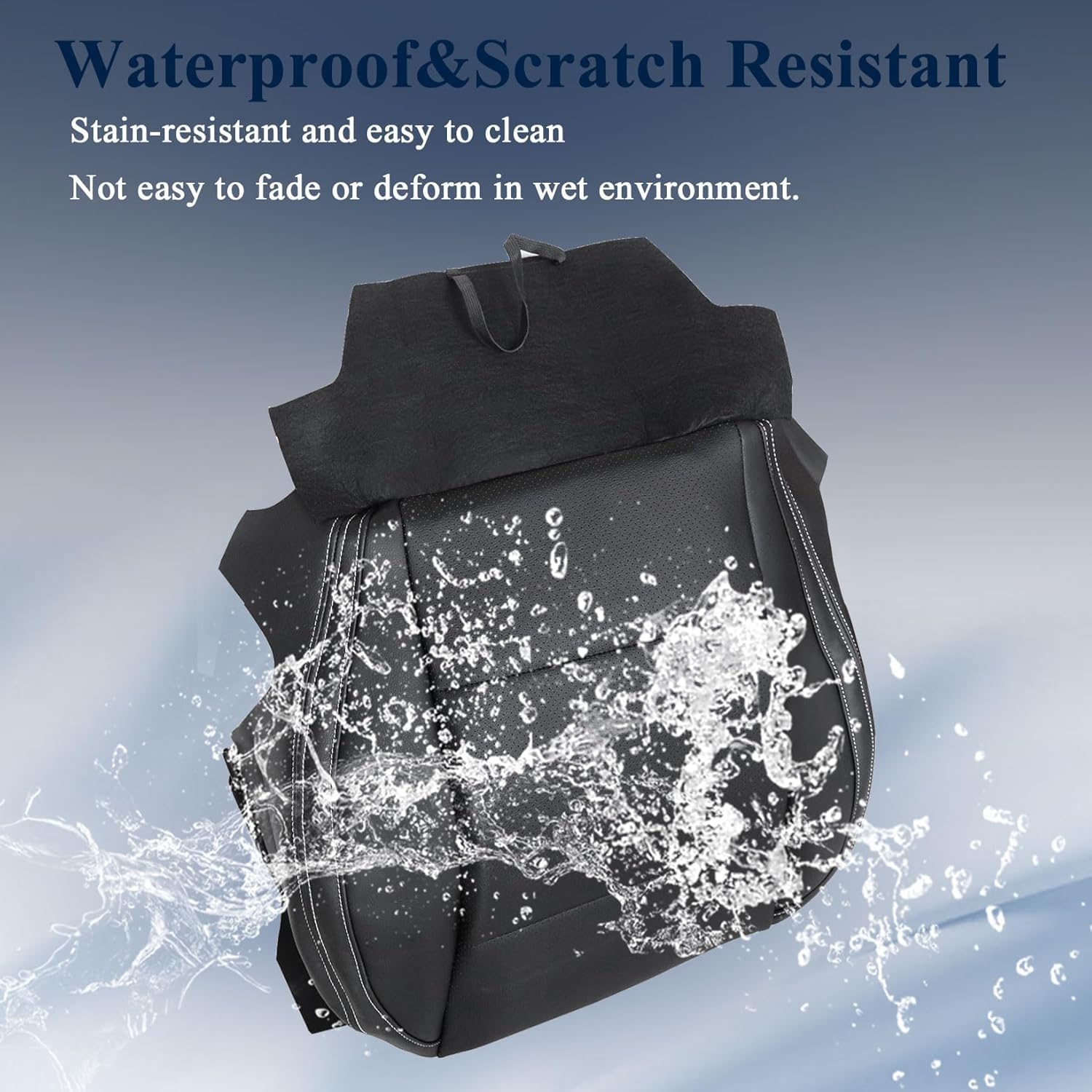 nlqr front driver side bottom replacement seat cover perforated microfiber leather black for subaru outback legacy 2015 2016 2017 2018 2019 driver bottom