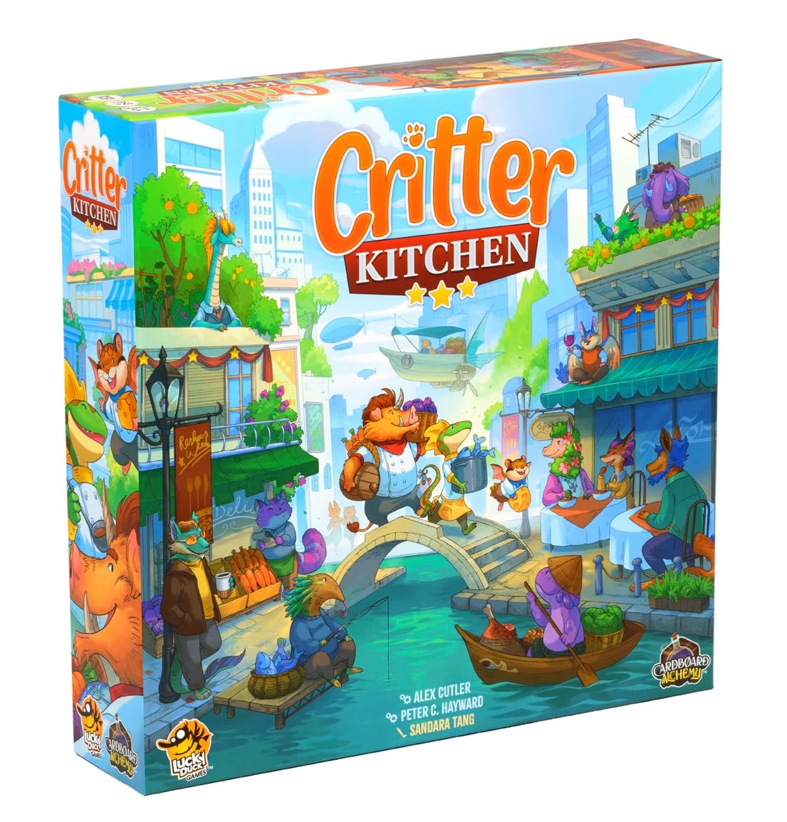 Lucky Duck Games Critter Kitchen | Strategiespiel | Köche konkurrieren um einen Restaurantkritiker | 1–5 Spieler, ab 12 Jahren
