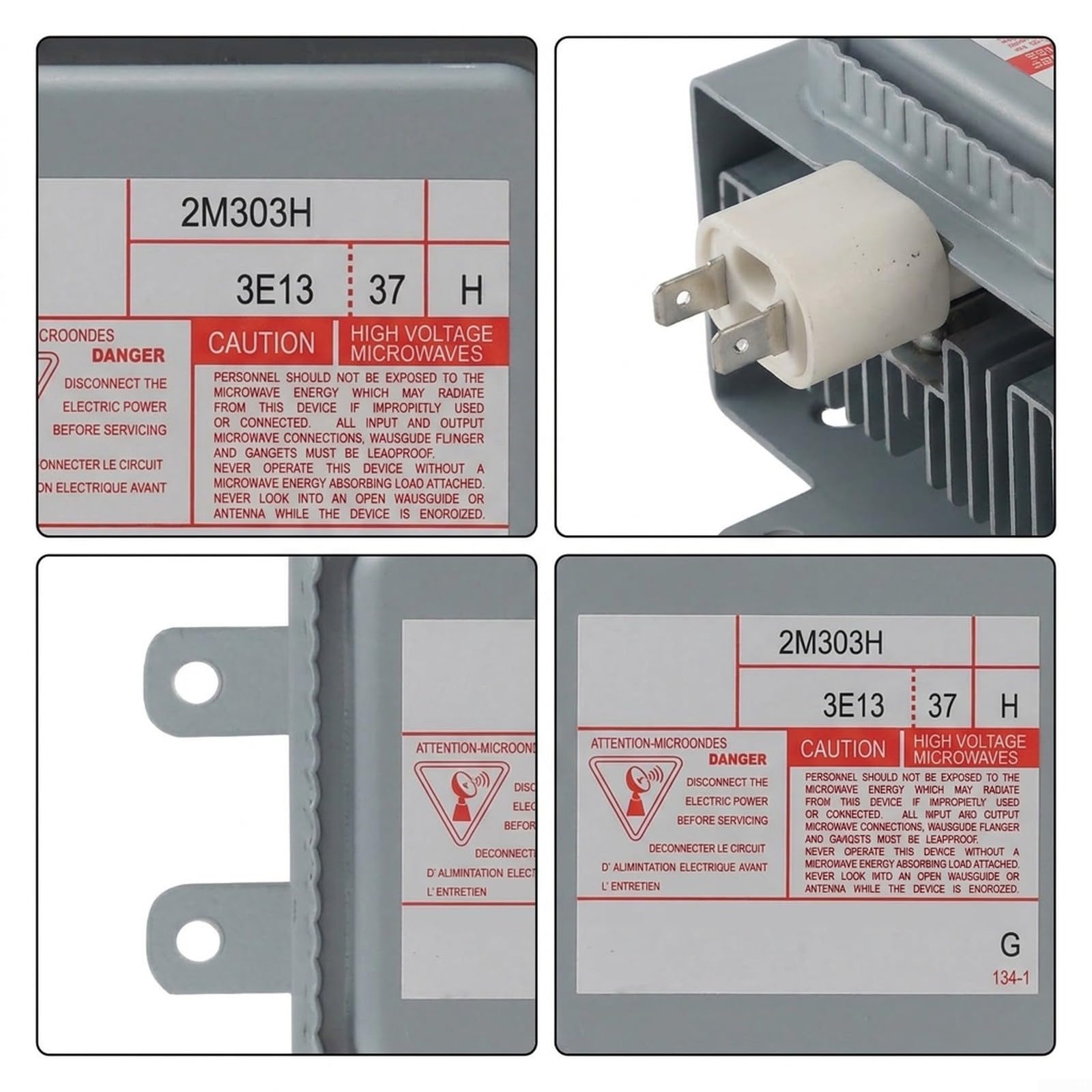 Mikrowellen Magnetron 2M303H 1080W Lange Bodenplatte