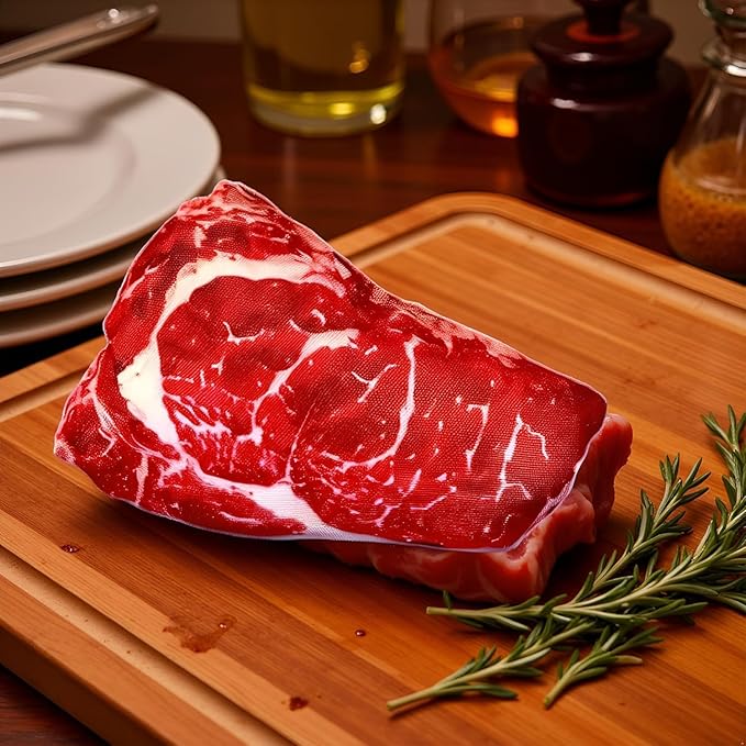 Juguete para Perro Mozff con Forma de Filete de Carne, Sonajero miniatura 7