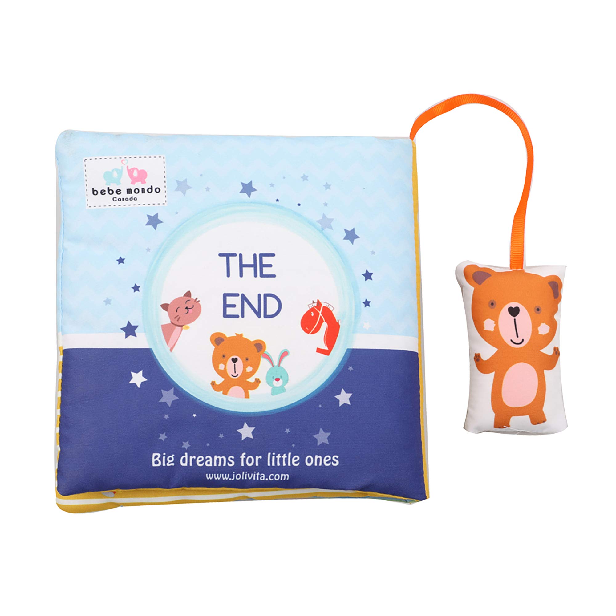 Oso de peluche para bebé, libro de actividades silenciosas, libros suaves, juguetes de desarrollo, libros interactivos para bebés y bebés, niños pequeños, espejo para el tiempo boca abajo, regalos 9