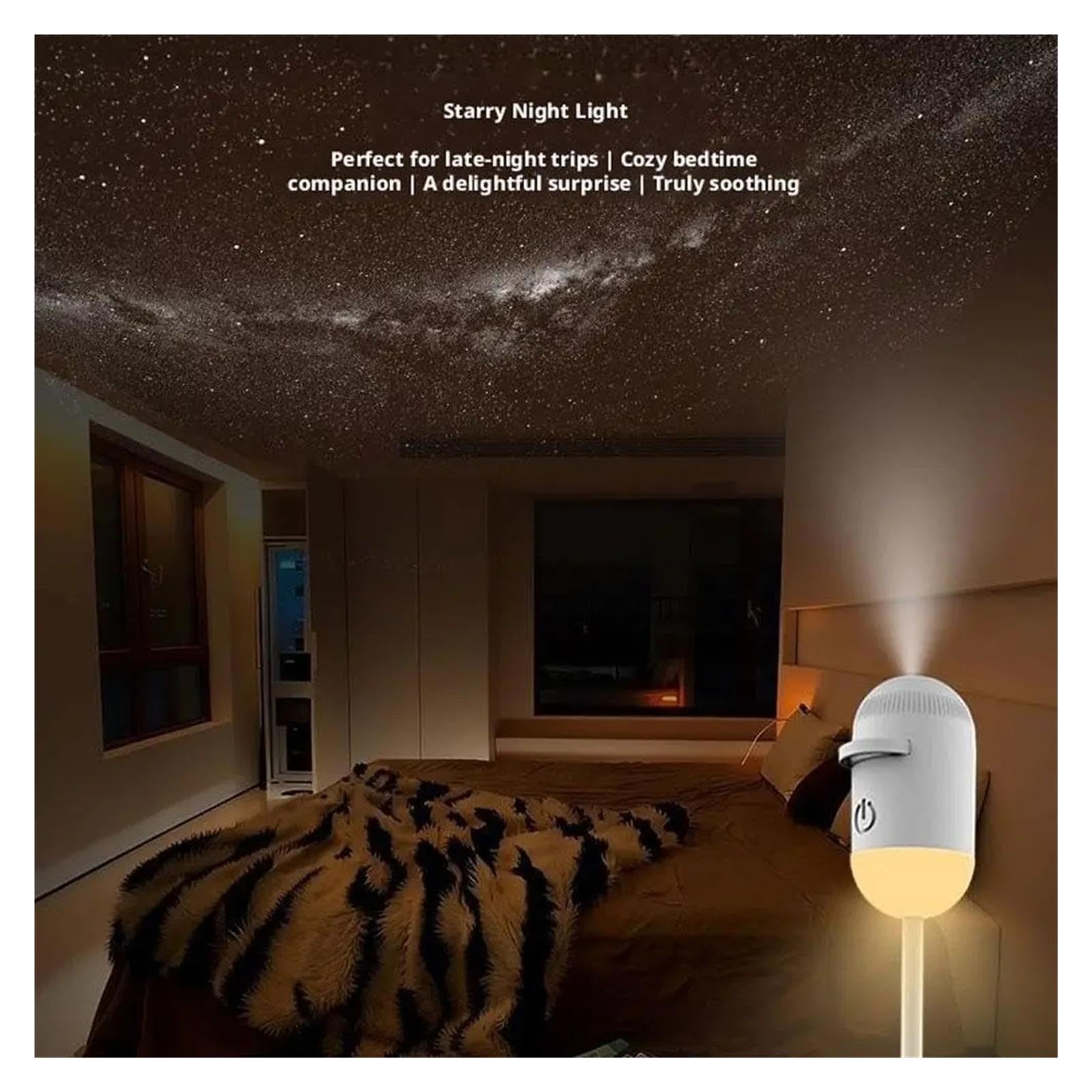Projecteur De Ciel Étoilé USB Portable, Veilleuse Galaxie 2 En 1