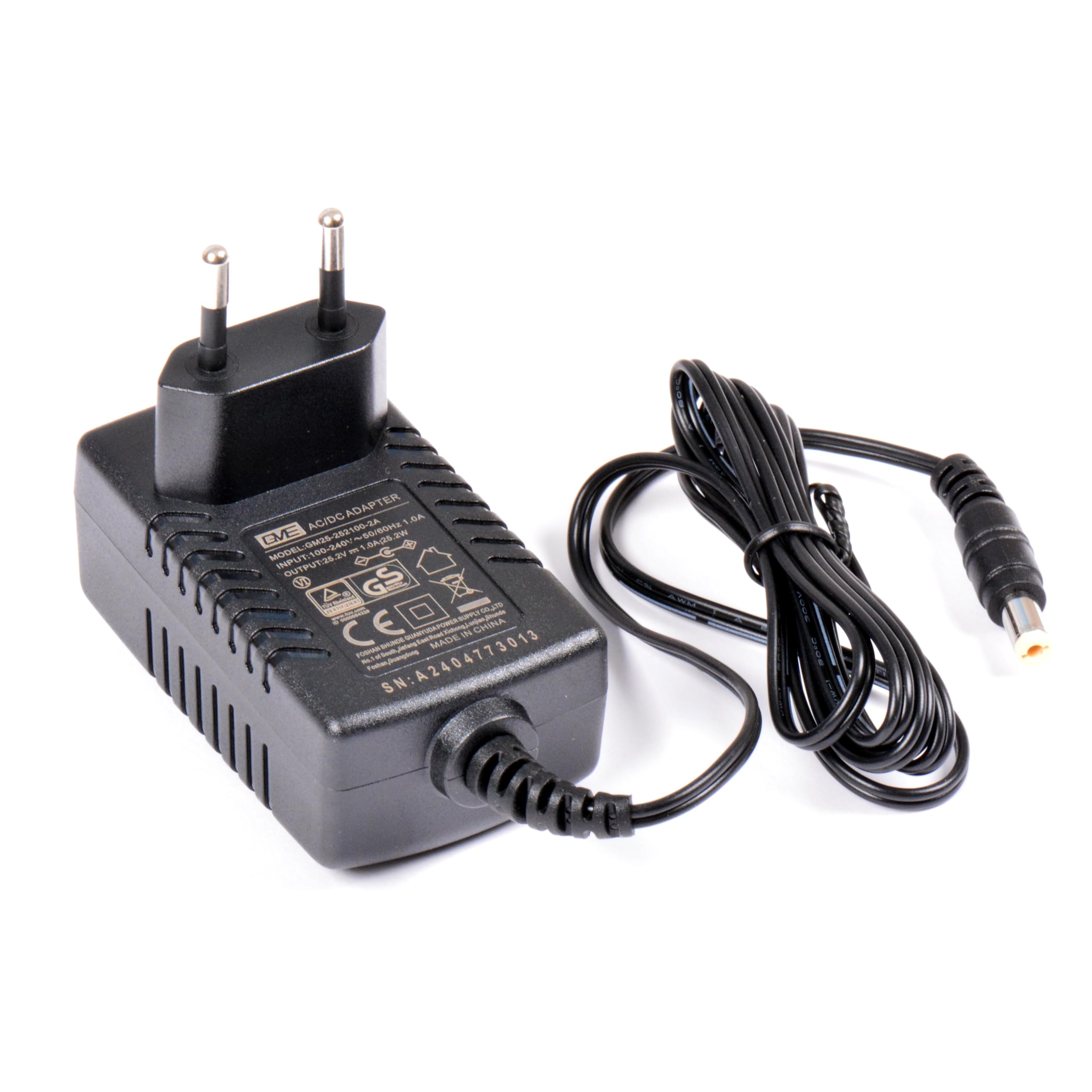 AFTERTECH 24V (25,2V) 1A CARICABATTERIA PER BATTERIE LI-ION LITIO PILA CARICATORE CHARGER M9A1