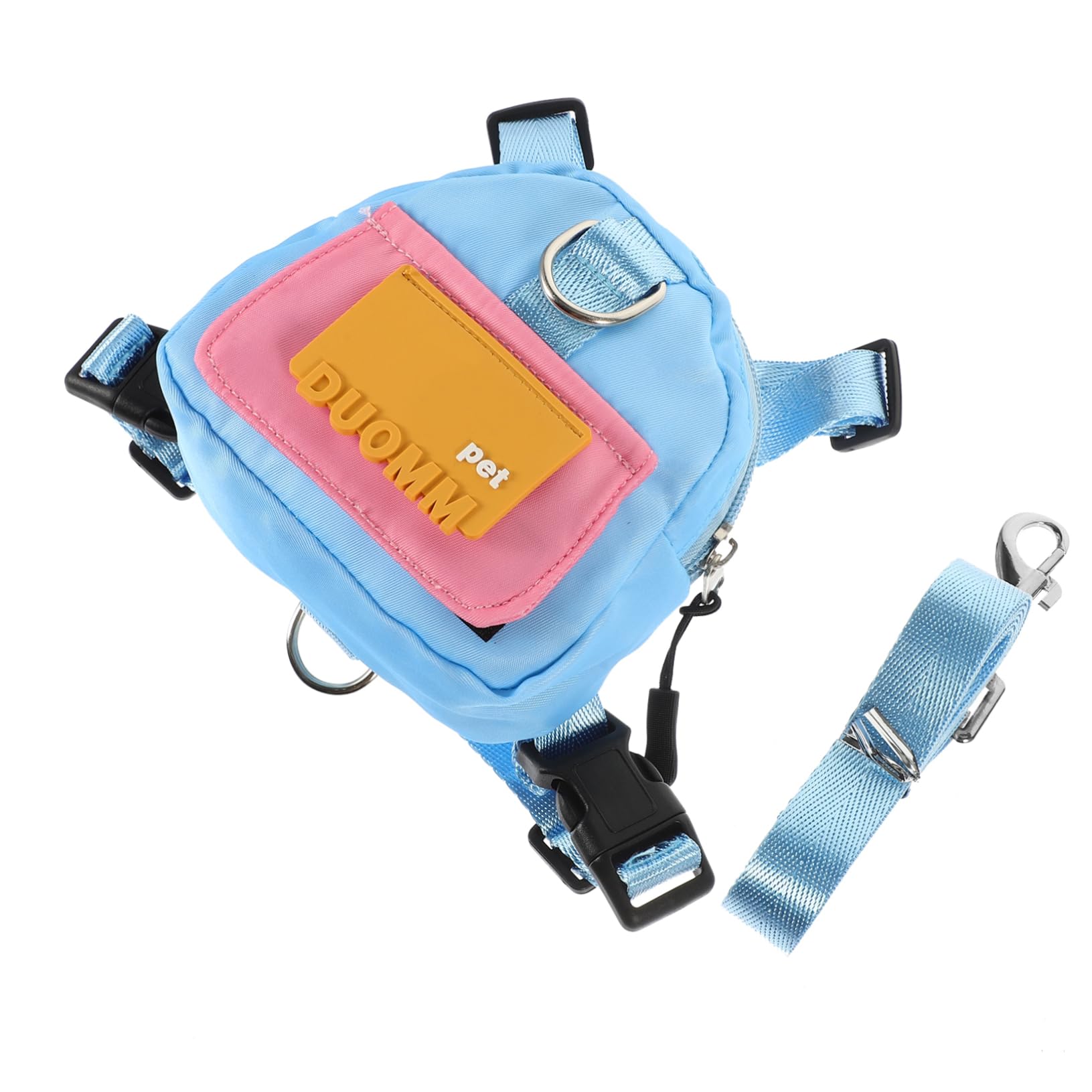 GALPADA 1Set Dog Backpack Carrier for Pets Pet Harness Bag with Built Waste Bag Dispenser Durable and Lightweight Puppy Self Carrier for Travel and Outdoor Activities