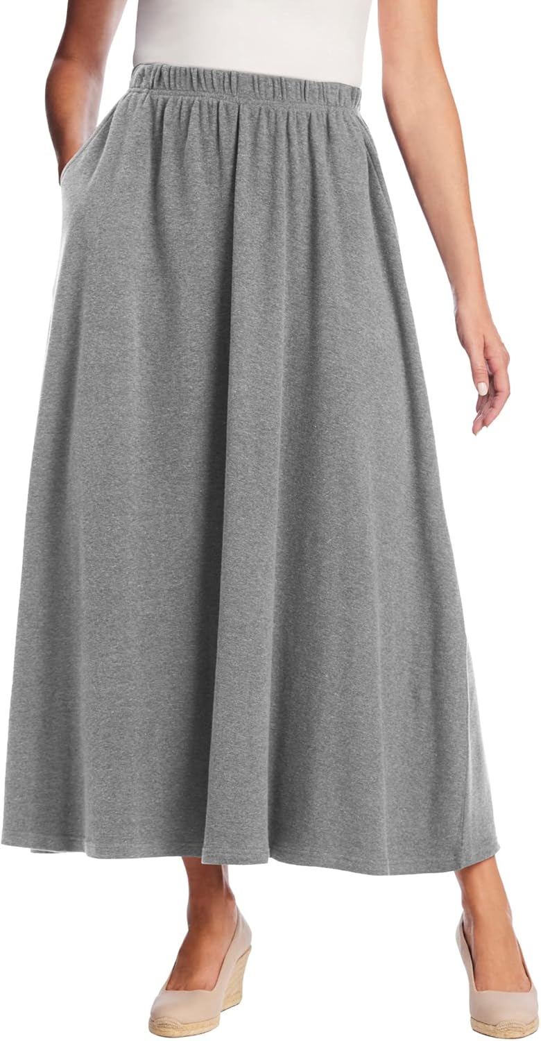 Woman Within Plus Size Petite 7-Day Maxi Skirt