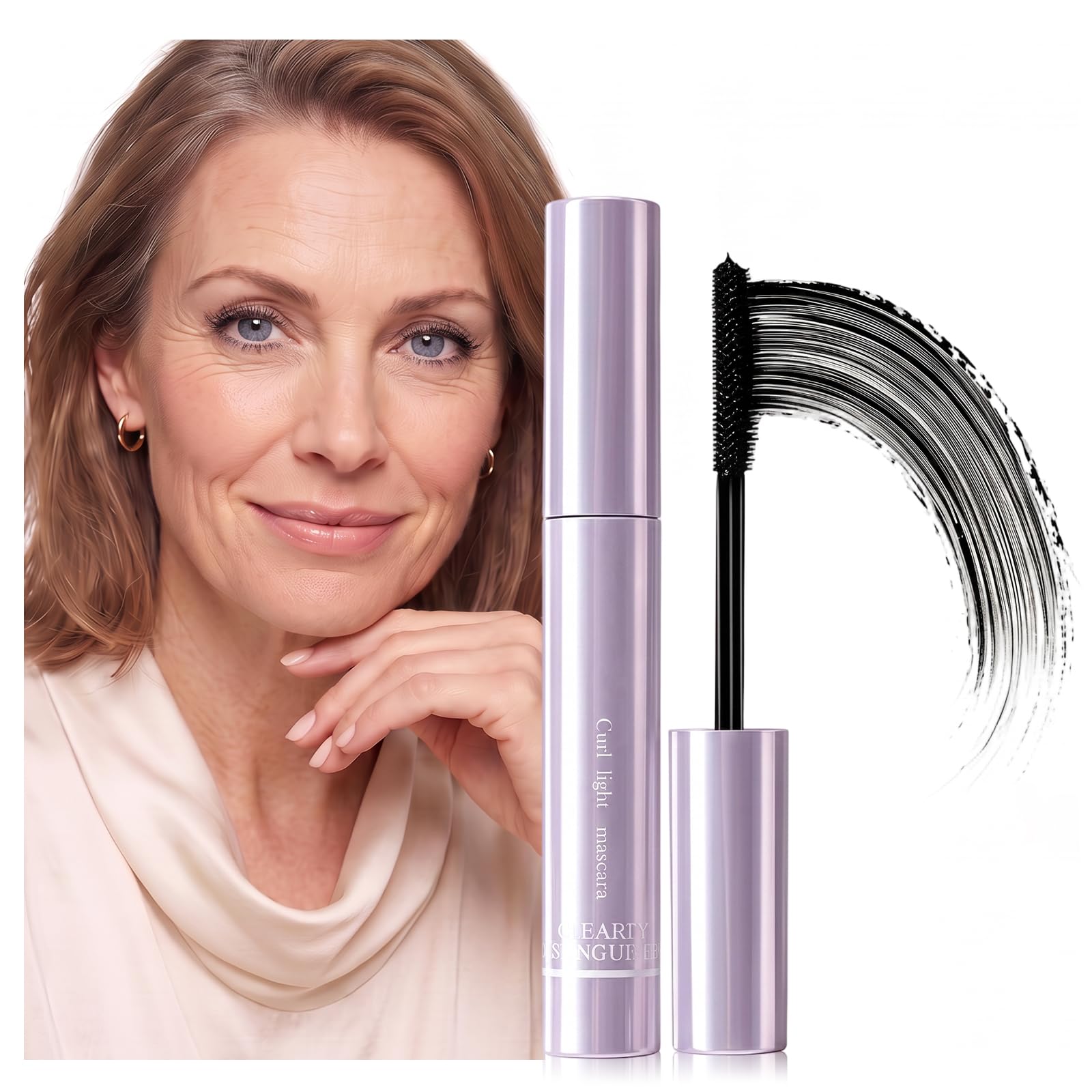 Tubing Mascara for Older Women 60 Plus, Lengthening Mascara Black Black 1PCS