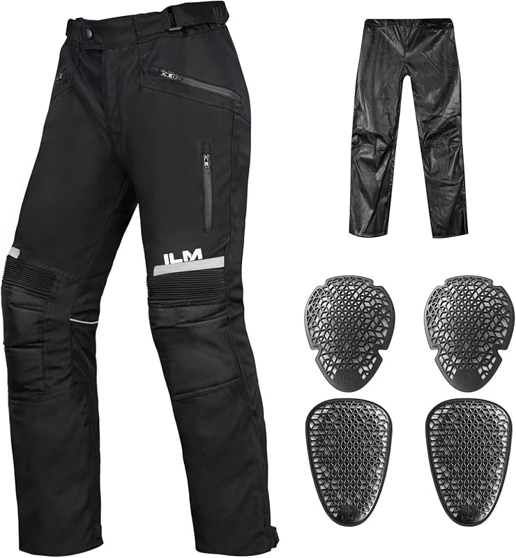 Pantalón largo ILM moto motocross Waterproof CE Armored Adventure PO1N