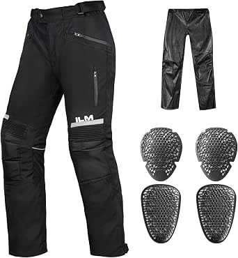 ILM Motorcycle Motocross Riding Pants Waterproof CE Armored Adventure PO1N