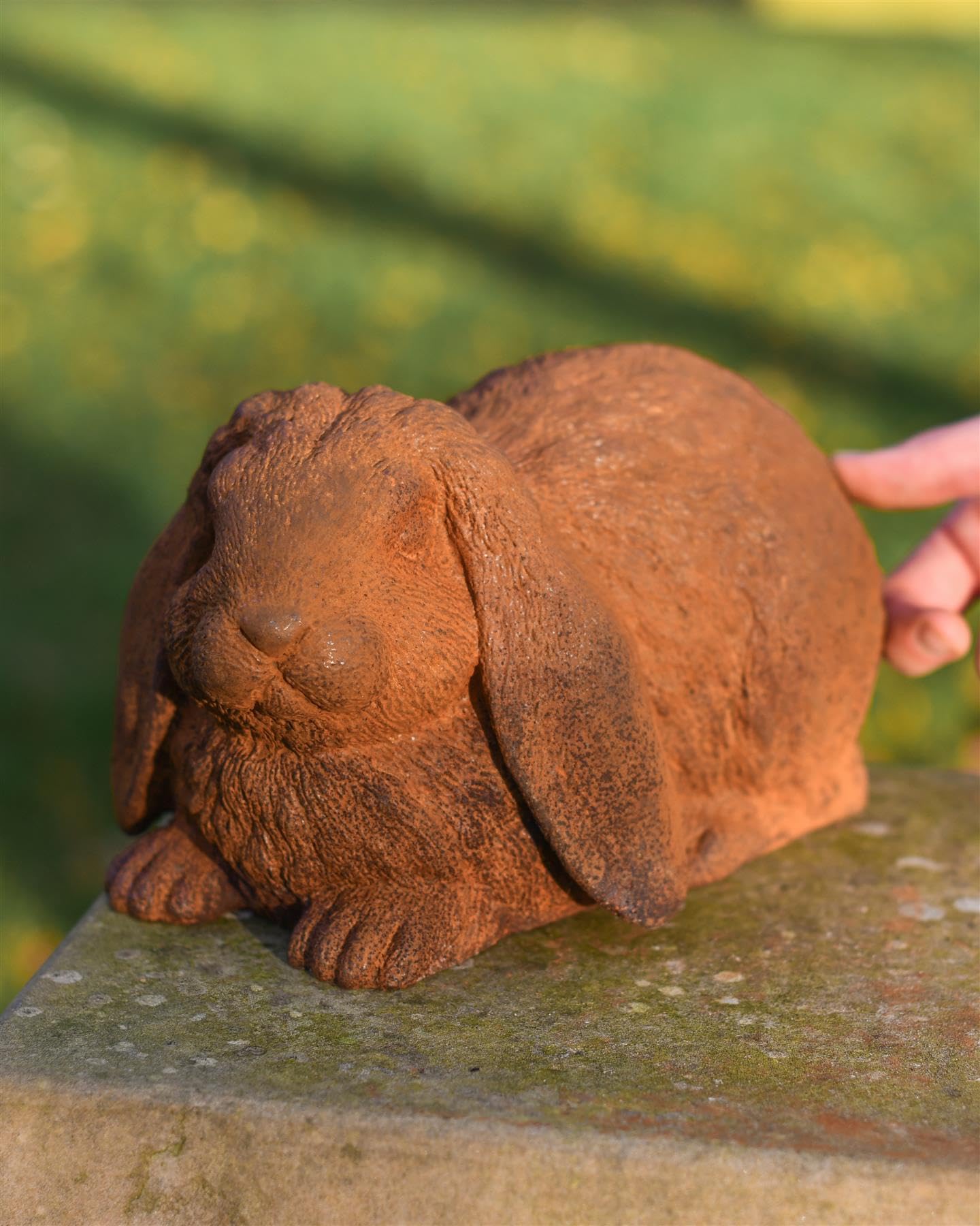Black Country Metal Works Rustic Cast Iron 'Flopsy' Rabbit Sculpture