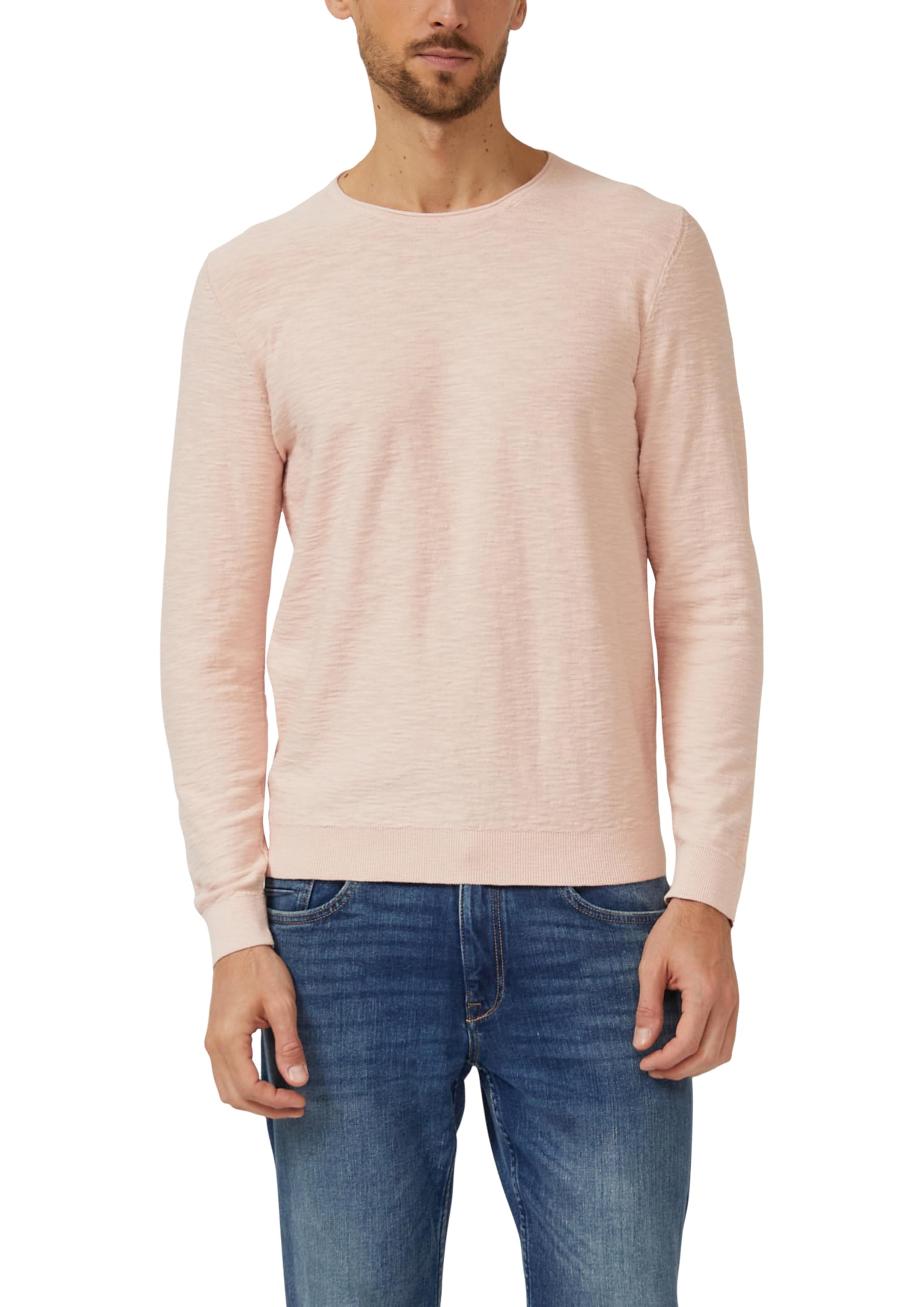 s.Oliver Strickpullover mit Flammgarnstruktur und Rollkante