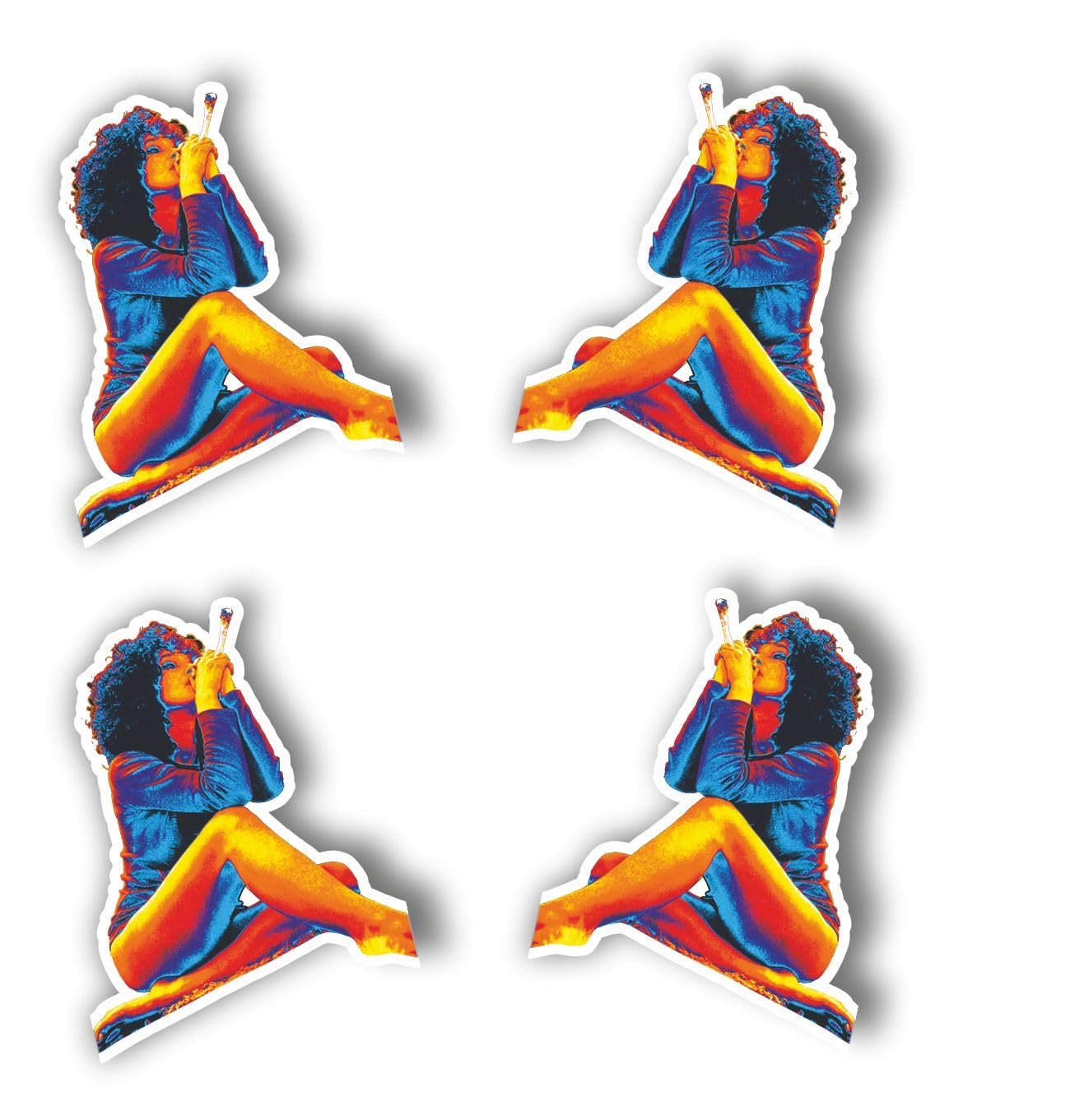 x2 Adesivi VAGABONDO Sticker Auto Moto Camper Casco Laptop