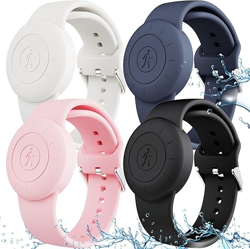 Pulsera AirTag impermeable para niños, pulsera Airtag, reloj Airtag para niños oculto de silicona suave y ligero GPS para Apple AirTag