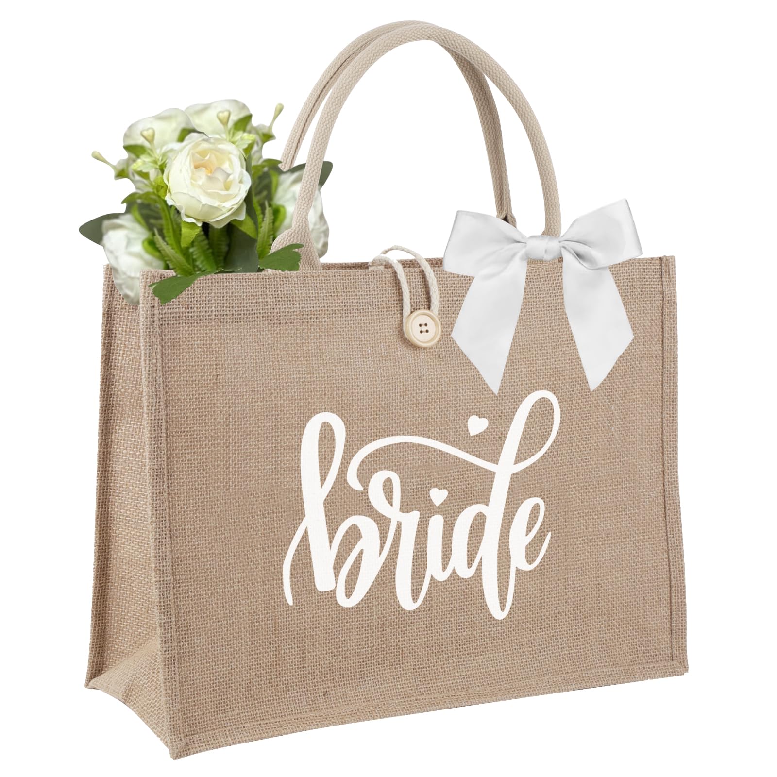 Enigmaire Borsa della Spesa in Iuta, Impermeabile, con Chiusura Zip, per Spesa, Picnic