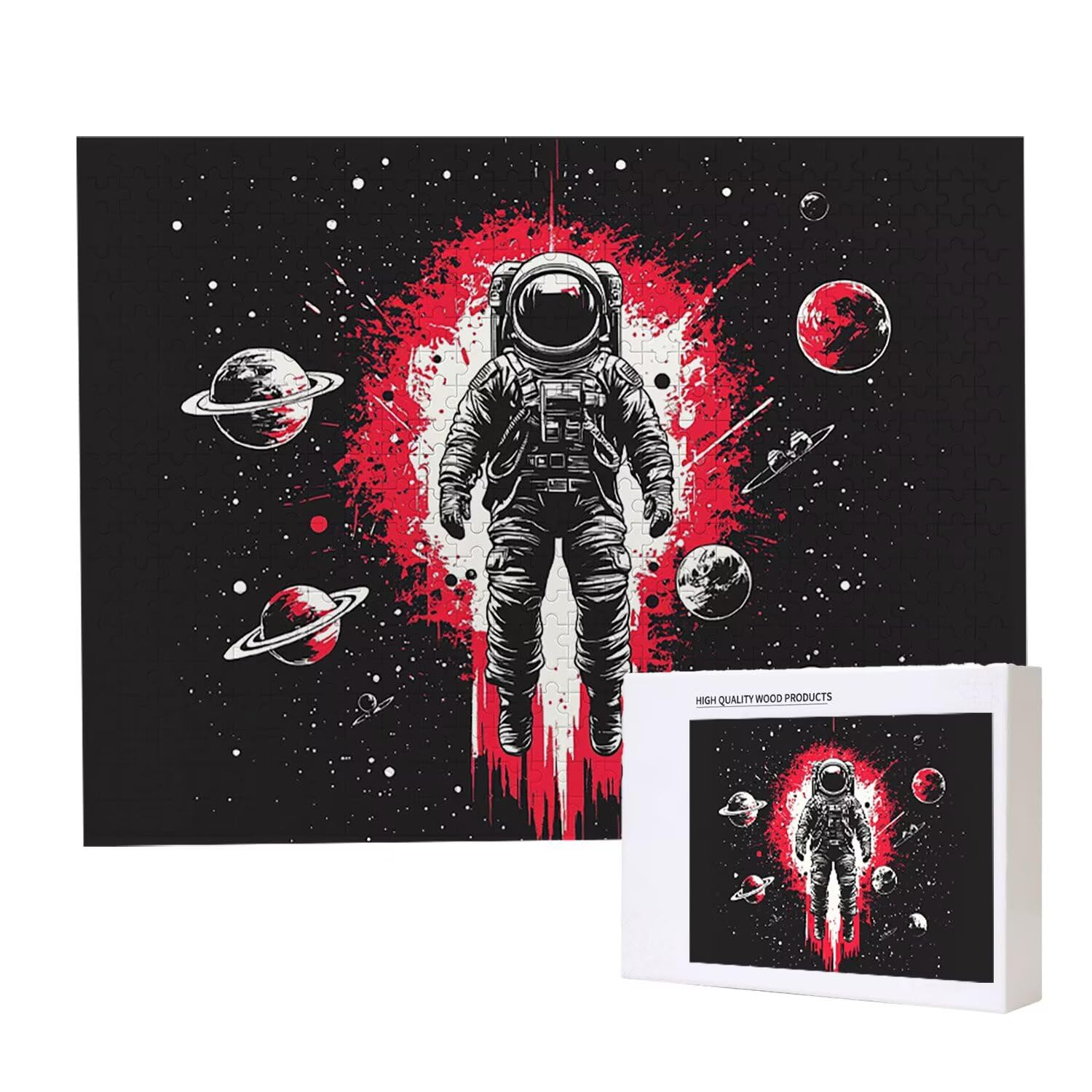 Puzzle de 1000 Piezas Puzzle Adultos 75x50cm Juego Educativo Regalos Rompecabezas para Adultos y niños a Partir de 14 Años, Regalo Creativo para la Relajación - (Astronautas) t-940