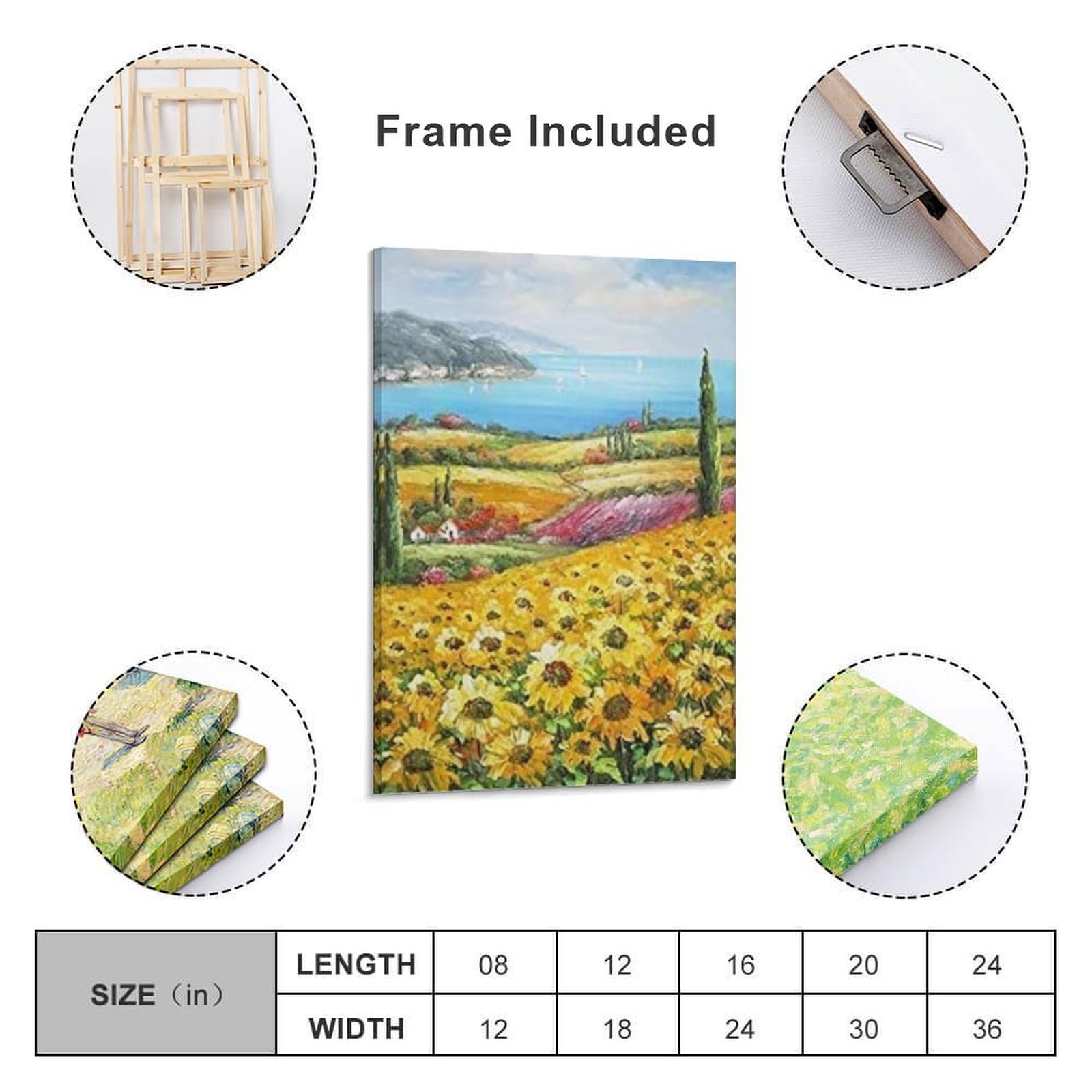 Amazon.co.jp: 有名なゴッホの絵画インテリアキャンバスプリント