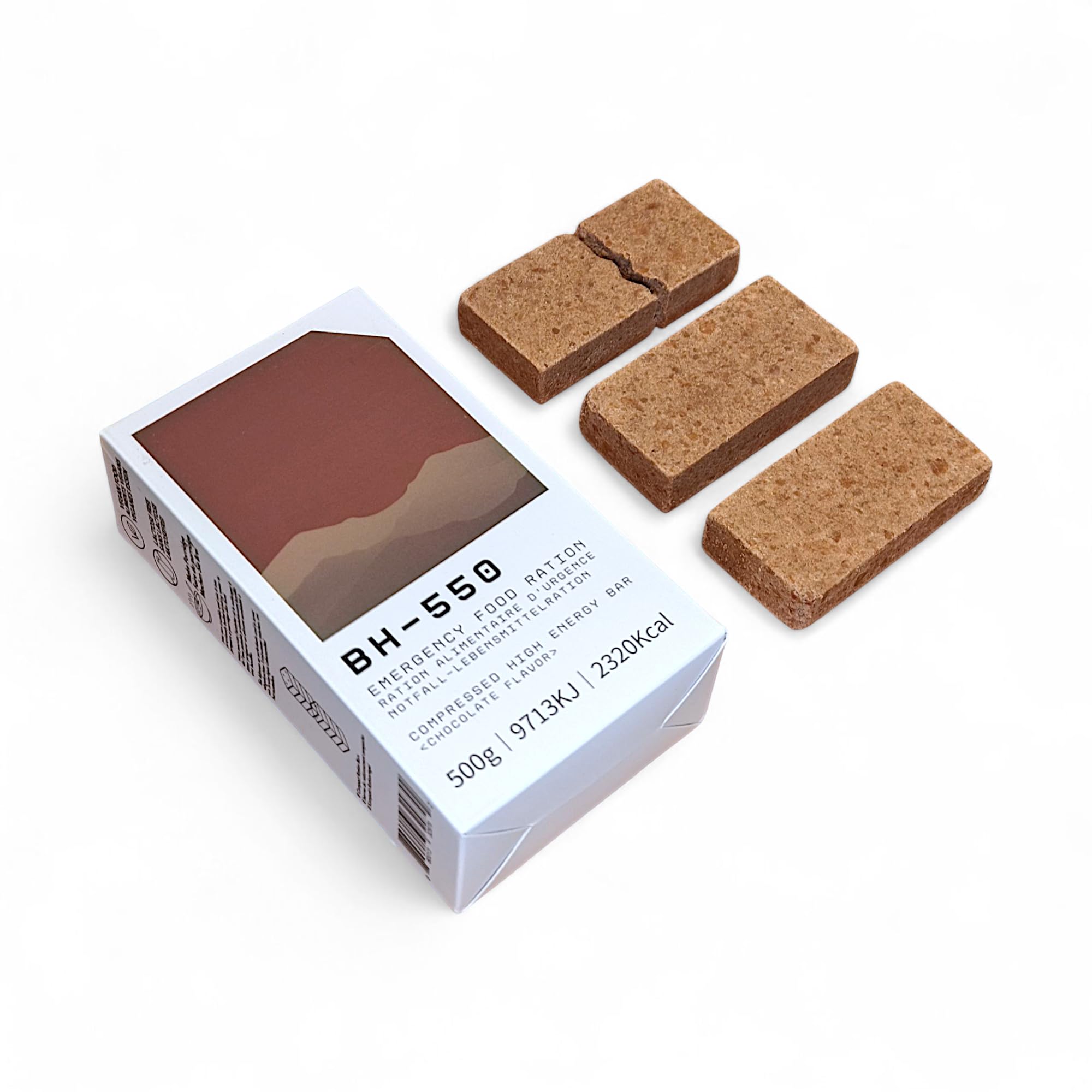Ración de emergencia BH-550, barra energética de supervivencia (500g / sabor a chocolate) (6 cajas *500 g)
