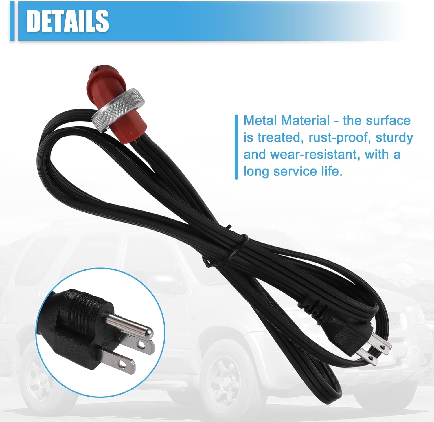 X AUTOHAUX Engine Block Heating Unit for Ford Automotive model 8 Cylinder 1995-2002 V8-7.3L Engine Heater Assembly Replaces F7TZ-6A051-AA