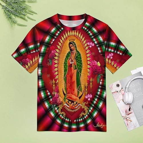 Miniatura 5 de Our Lady of Guadalupe Virgin Mary Women Full Print T-Shirt