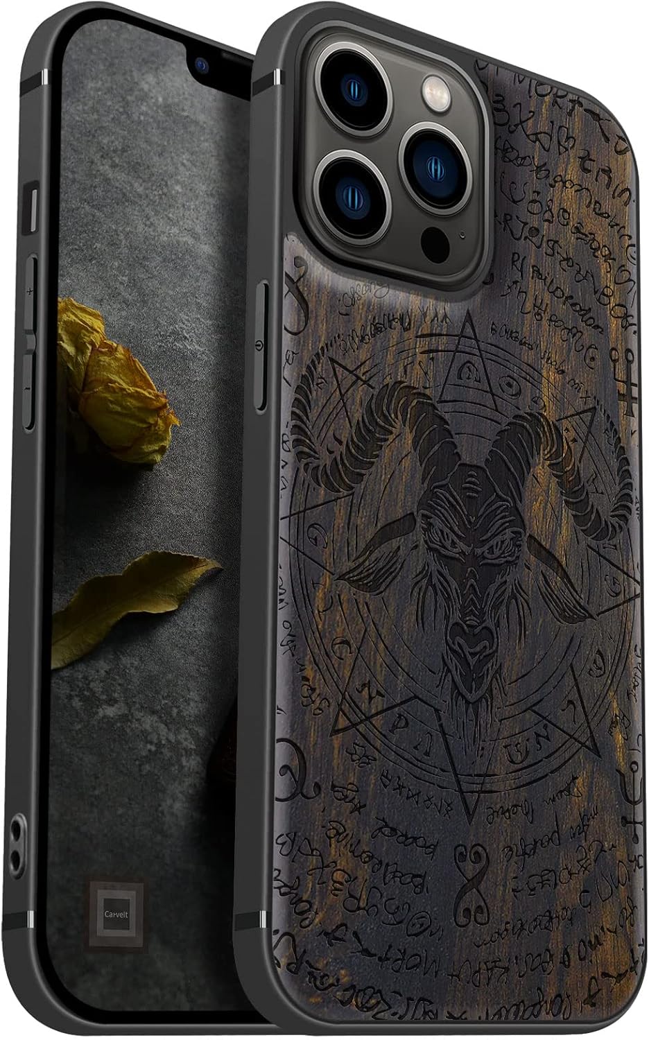 Carveit Wood Case for iPhone 13 Pro Max [Natural